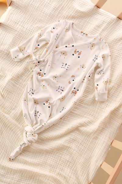 Bondberro 100% Cotton Double Breasted Bodysuit Swaddle for Newborn and Baby - Oekotex Certified