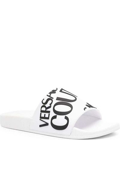 VERSACE JEANS COUTURE White Slippers Womens Shoes