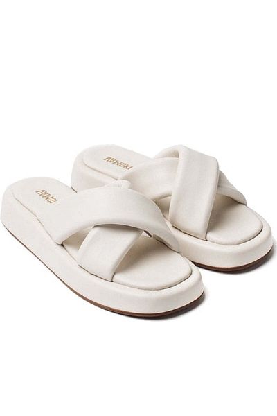 VAMSKO Beige Slippers Womens Shoes