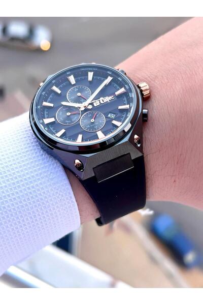 Lee Cooper Silicone Cord Inner Functions Active 5 Atm Water Resistant Men Wrist Watch Elc08063.061