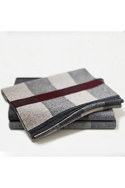 Boho Men's Scarf Made of cotton and Wool Blend,Thick Elastic Keffiyeh Resistant to Wind and Cold