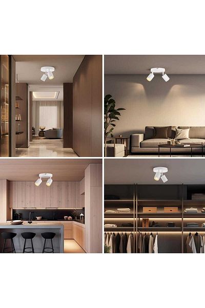 demet habek mylights Mylights Led Sconce - Chandelier, Double Spot Led, Daylight with Bulb