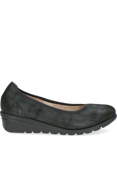 Caprice Black Ballerinas Womens Shoes