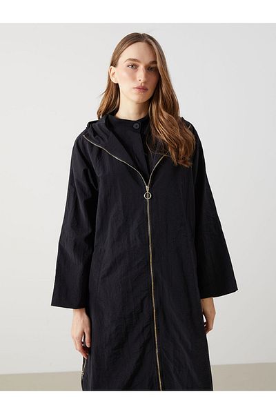 LC Waikiki Νέα σεζόν γυναικεία τουνίκ με κουκούλα Duz Oversize - S5HB01Z8