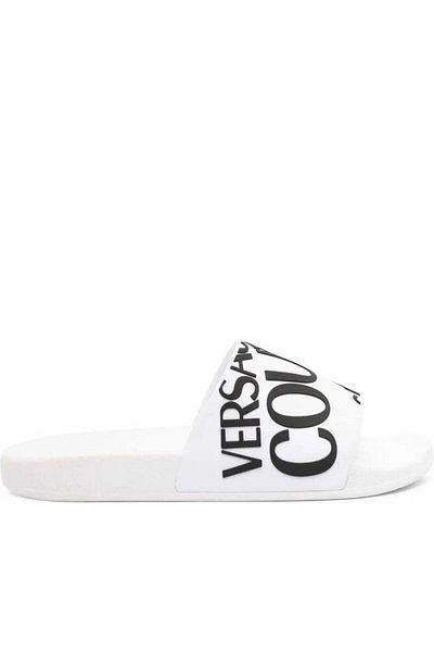 VERSACE JEANS COUTURE White Slippers Womens Shoes