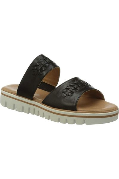 SALAMANDER Black Slippers Womens Shoes