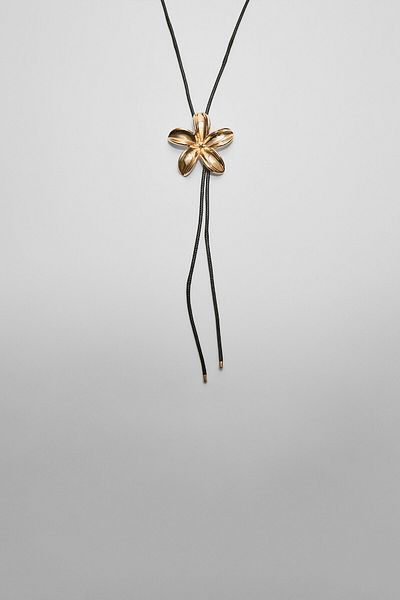 Stradivarius Floral cord necklace
