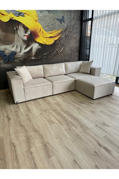 DREAM GARDEN Erduran Mobilya Angelo 4 Modül Modüler Koltuk (3 MODÜL 1 PUF) Ke...