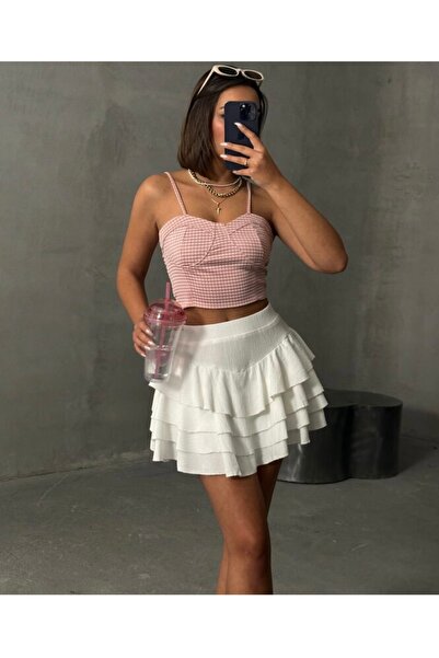 LUX BY PİTİKARE EKOSE PUDRA RENGİ BÜSTİYER