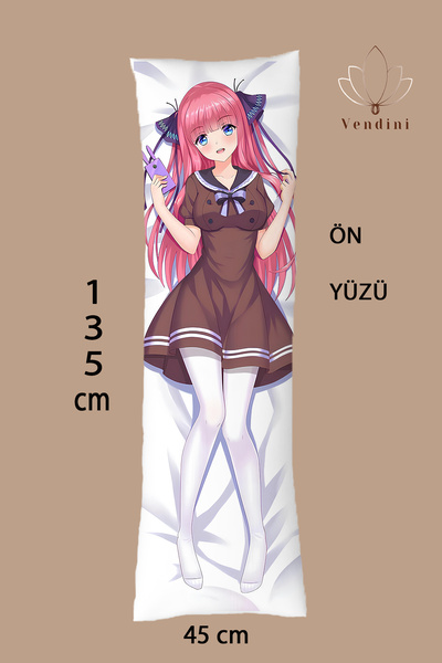 Vendini غطاء وسادة مطبوع على الوجهين من الرسوم المتحركة Nakano Nino