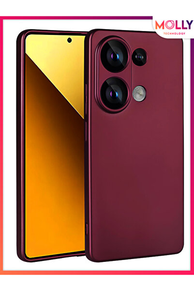 Molly Xiaomi Redmi Note 13 PRO 4G İçin Mürdüm Guardian Mat Silikon Kılıf