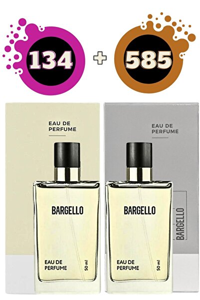 Bargello 134 Edp Oriental kadın + 585 Edp Floral erkek parfüm 50ml