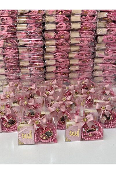 çeyizlik setim 10 Adet Pudra Hediyelik Çantalı Kutulu Mini Kuranıkerim Tesbih...