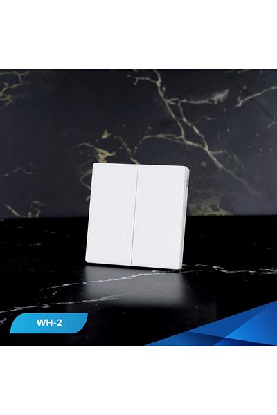 Btm Stereo switch, 2 screws, white wooden piano