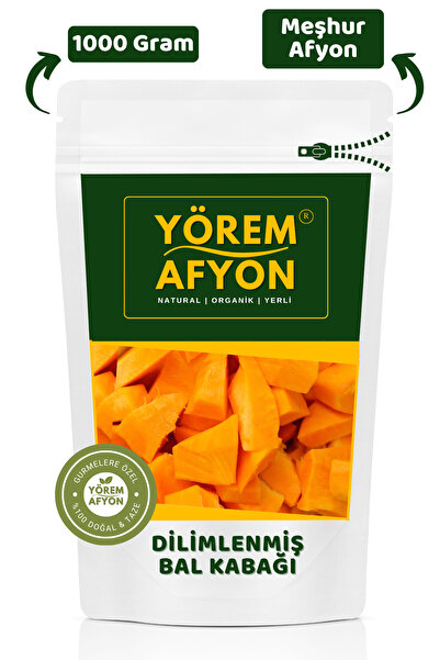 Yörem Afyon Meşhur Afyonkarahisar Tüketime Hazır Soyulmuş Dilimlenmiş Vakumlu Balkabağı {cucurbita} | 1000gr.