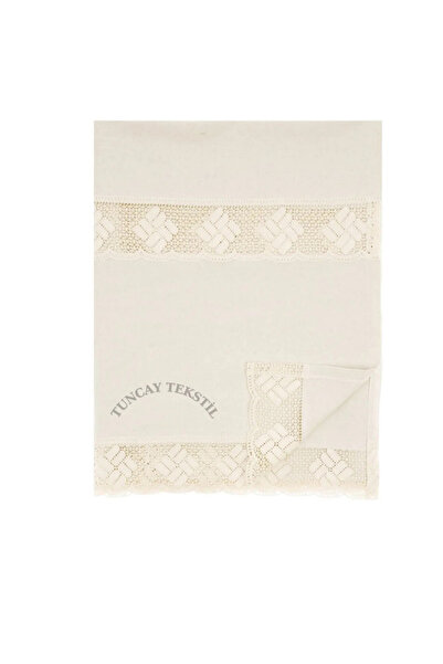 TUNCAY TEKSTİL Pamuklu Doğal Natural Ham Keten Yatak Örtüsü Tek Kişilik