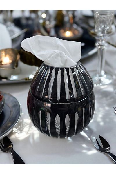AYZ HOME Large Size Crystal Glass Napkin Holder