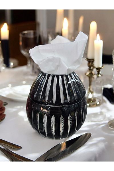 AYZ HOME Large Size Crystal Glass Napkin Holder