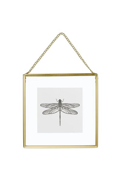 IKEA Metal Hanging Small Photo Frame 16X16 cm Ikea Footed Frame Photo Holder Gold Color