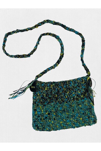 ŞengülKozmetik Women's Hand Knitted Halter Bag