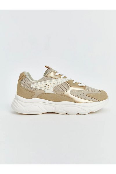 LC Waikiki Pantofi sport pentru femei STEPS bej cu șireturi