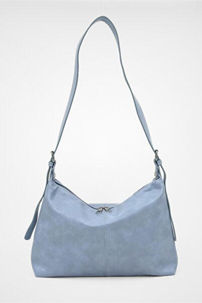 Yuka Atelier Geantă de umăr încrucișată pentru femei Cushy Light Blue