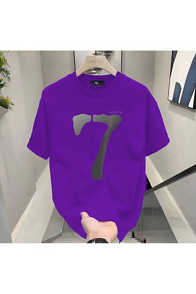BİKOMBİNE Ανδρικό μπλουζάκι 7 Sport Printed Black