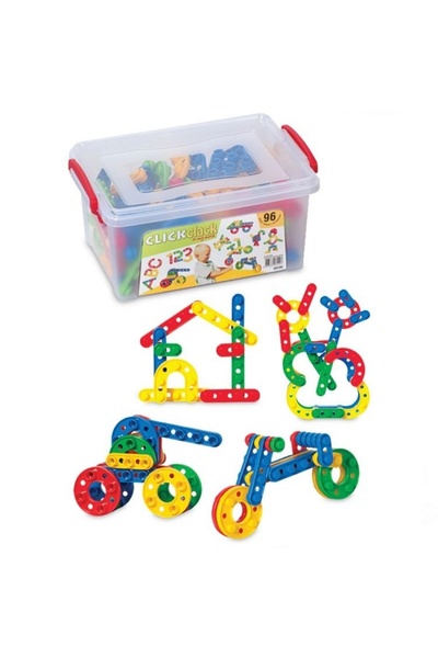 DEDE 03144 Model Click Clack Puzzle - 96 kusů malá krabička