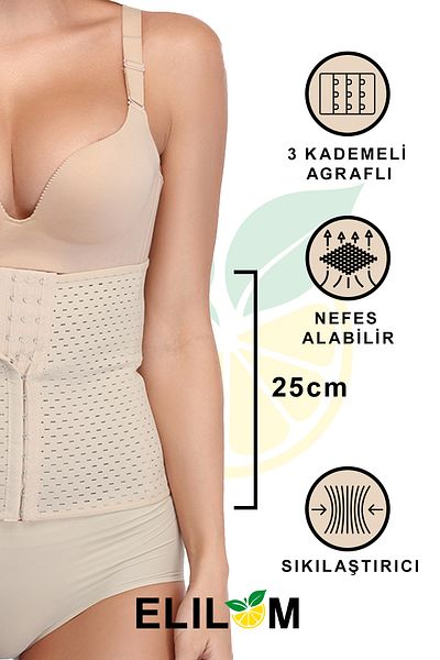 elilom Almar Maternity Corset - Postpartum Corset, Waist Slimming and Slimming Effect, Body Enhancing Shaping