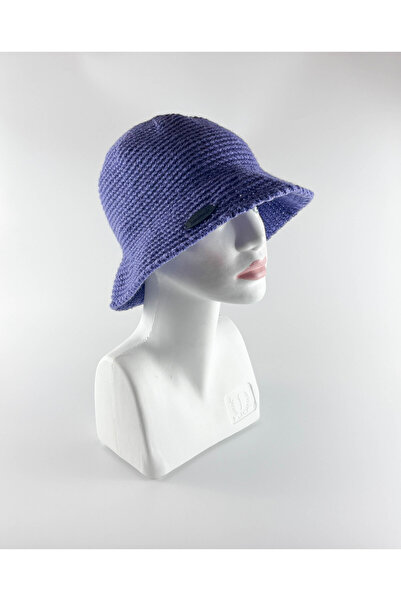 Kidilia قبعة شتوية محبوكة يدويًا بلون أرجواني