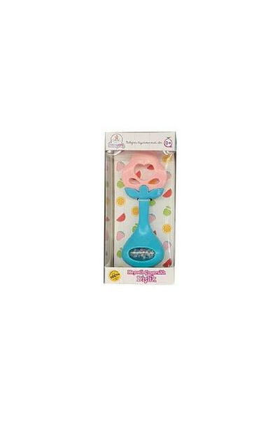 ByCaretta Strawberry Patterned Rattle Teether