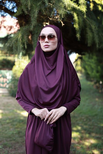 dilber fashion Ολόσωμο φόρεμα προσευχής με τσάντα