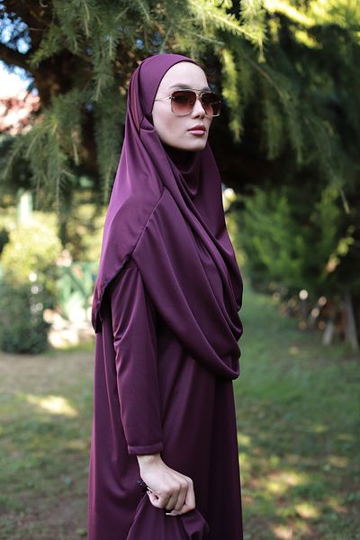 dilber fashion Ολόσωμο φόρεμα προσευχής με τσάντα