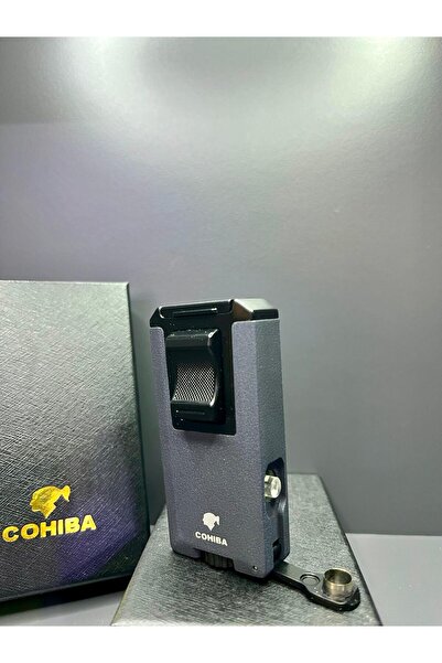 COHİBA Çift Torch Pürmüz Alevli Puro Delicili Premium Puro Çakmağı