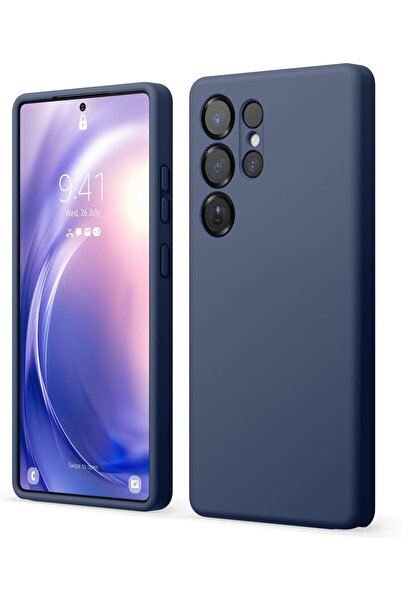 Rivor Samsung Galaxy S25 Ultra Uyumlu Kılıf Kamera Çıkıntılı İpeksi Yumuşak D...