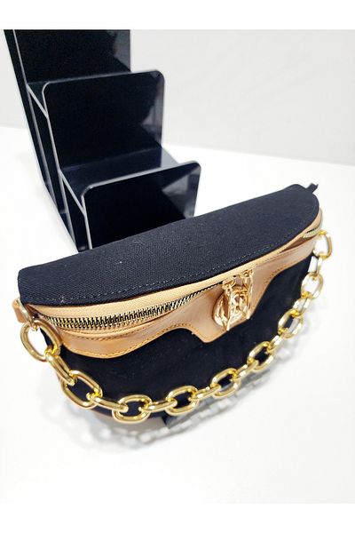 OUEEN ELİZABETH QUEEN ELIZABETH BLACK CAMEL FREEBAG GEANT DE FEMEIE
