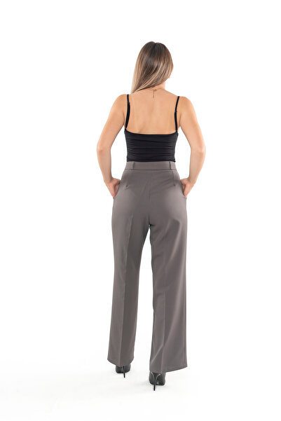 my dükkan Pileli Ayana Palazzo Pantolon