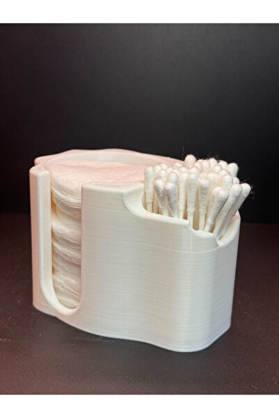 ARES CRAFT Makyaj malzemesi Düzenleme kutusu Pamukluk ve kulak çubuğu ( beyaz )