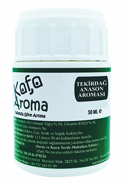 Kafa Aroma Anason Yağı Tekirdağ Hazır Karışım 50 ml