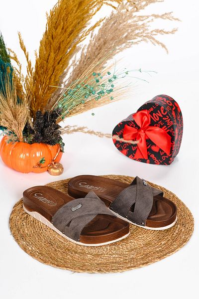 CAPRİ MODA Γυναικείες άνετες καθημερινές παντόφλες ορθοπεδική σόλα