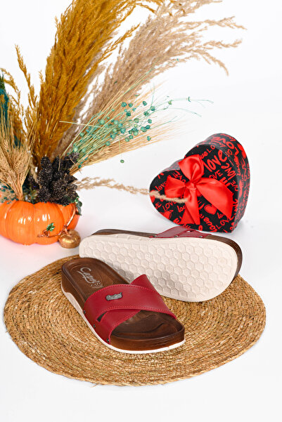 CAPRİ MODA Women's Comfortable Casual Slippers Orthopedic Sole