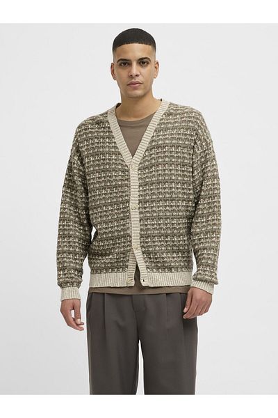 Jack & Jones Premium Strickjacke All Over Print Strickjacke
