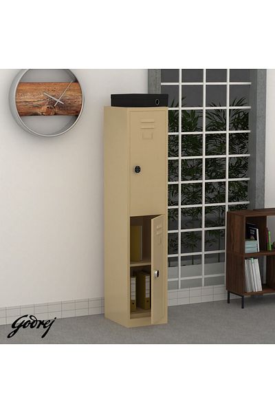 Mahmayi Godrej Digital 2 Door Locker with Advanced Touch Screen Lock Steel Beige