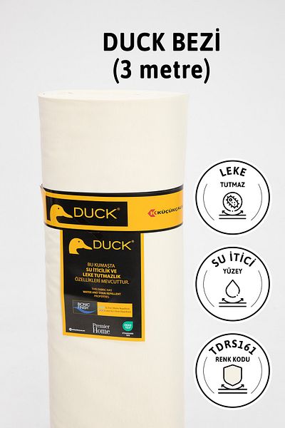 FAVORA Premier Meter's Duck Linen Fabric Αποβουλικό Πανί 3 μέτρων Tdrs161 - Κρέμα