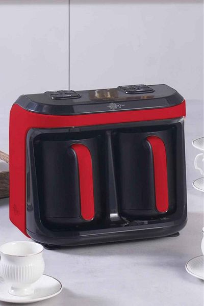 Karaca Imperial Red Souvenir Hyp Duet Aroma Turkish Coffee Machine