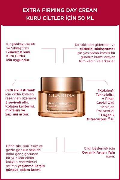 Clarins Extra Straffende Tagescreme Für Trockene Haut, Clarins 50 ml