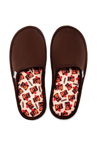 Twigy Amore Brown Women's House Slippers - 36/41