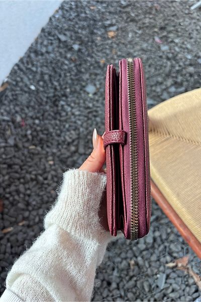 Yuka Atelier Faux Leather Wallet with Phone Compartment