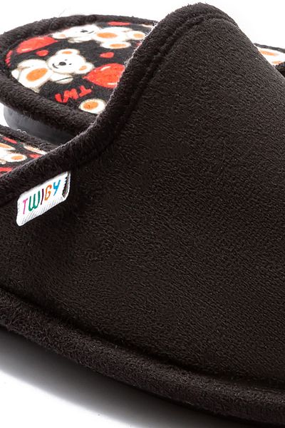 Twigy Amore Black Women's House Slippers - Size 36/41