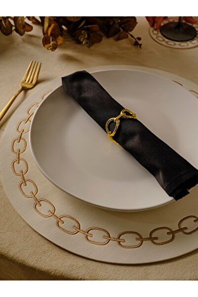 Karaca Home Karaca Chain 2'li Peçete Yüzüğü Gold